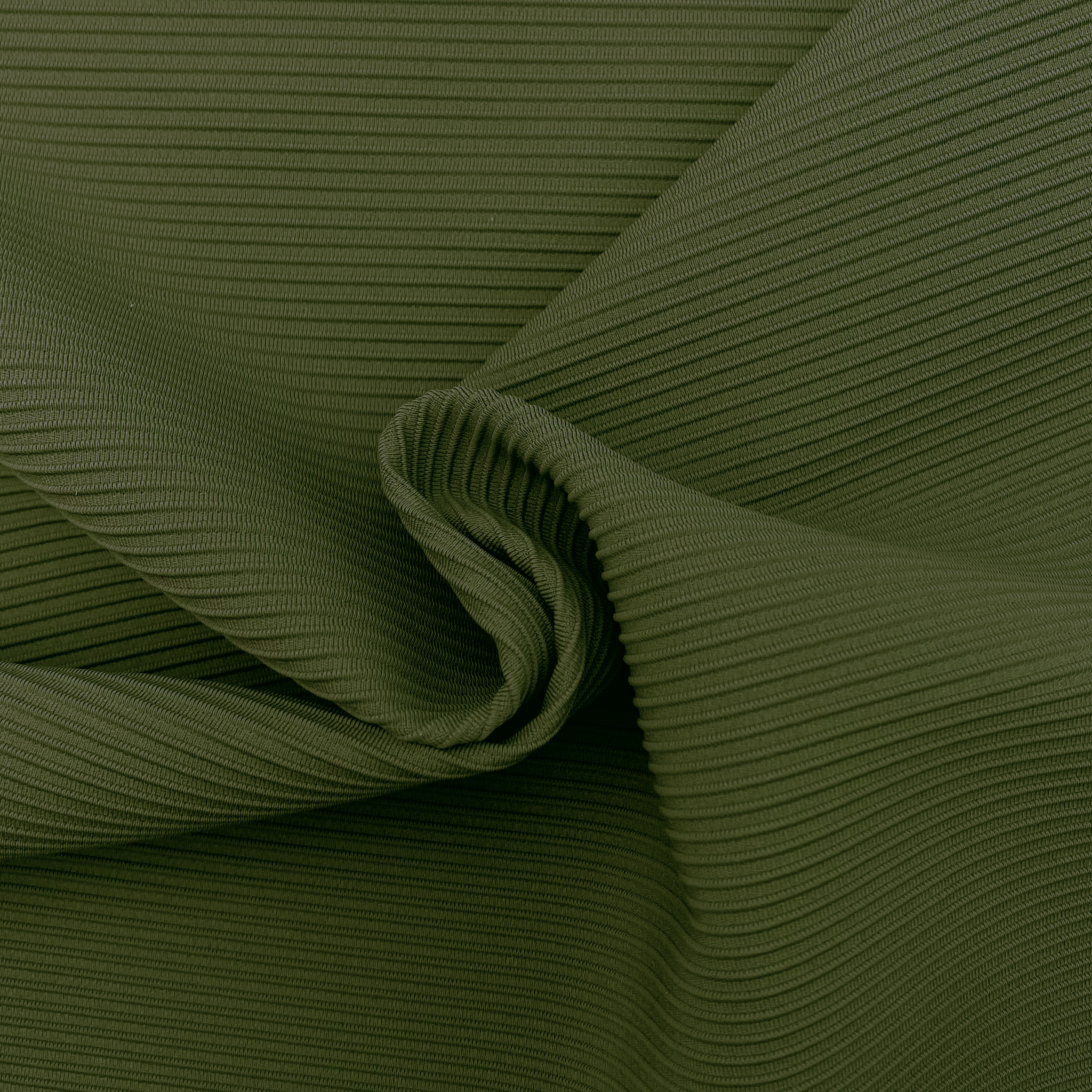 75% nylon 25% Spandex 270GSM 150 cm Kakhi Green Ottoman Interlock Fabric